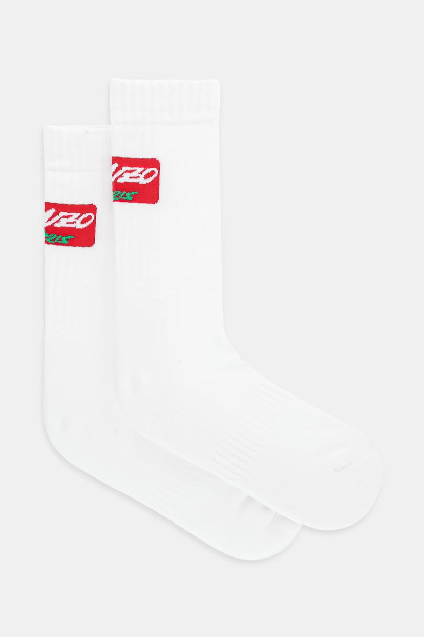 Чорапи KENZO Kenzo x Futura Socks Бяло | FF68SU195KSB