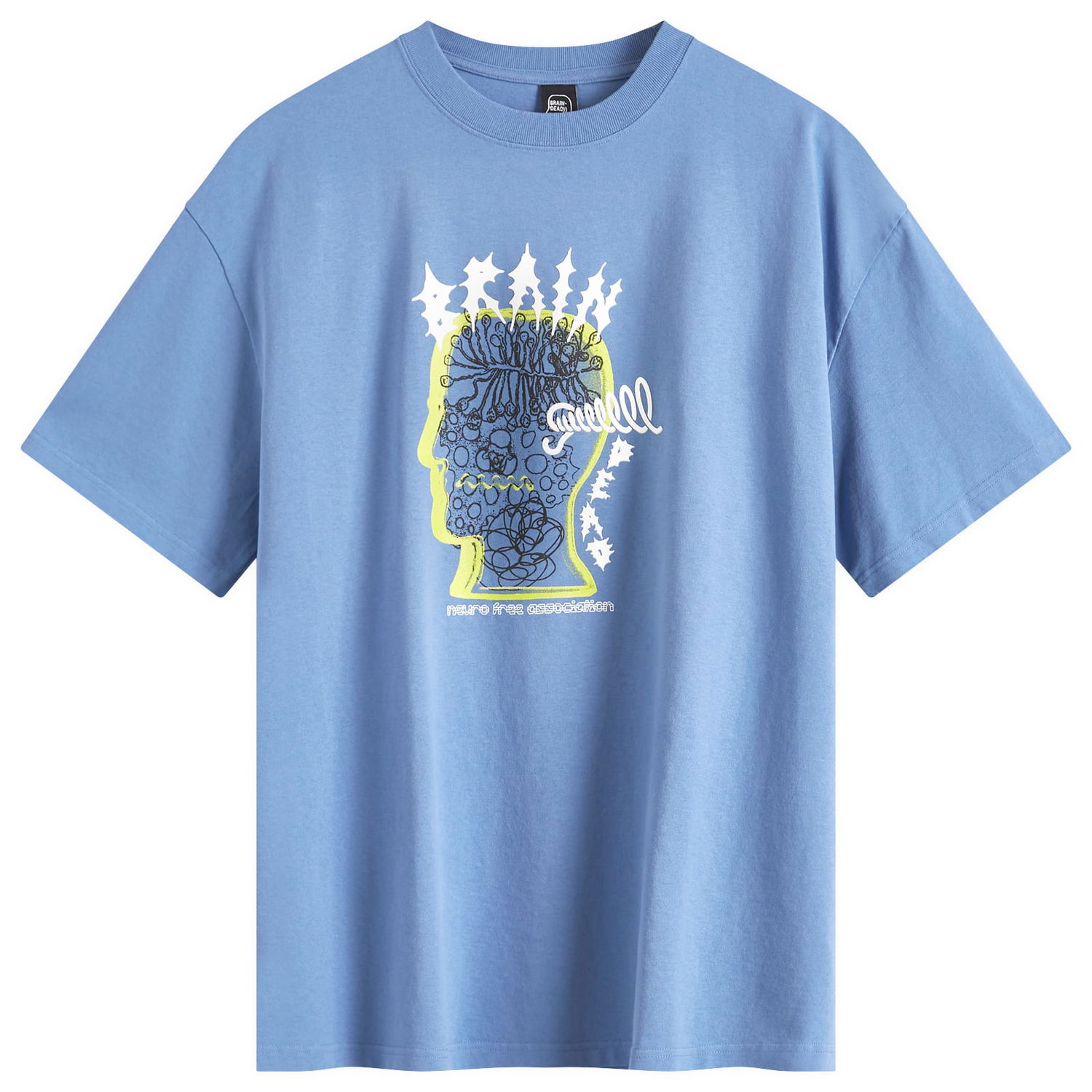 Тениска Brain Dead Rising Ear Graphic Tee Синьо | BDS25TOO0044-BLU, 1