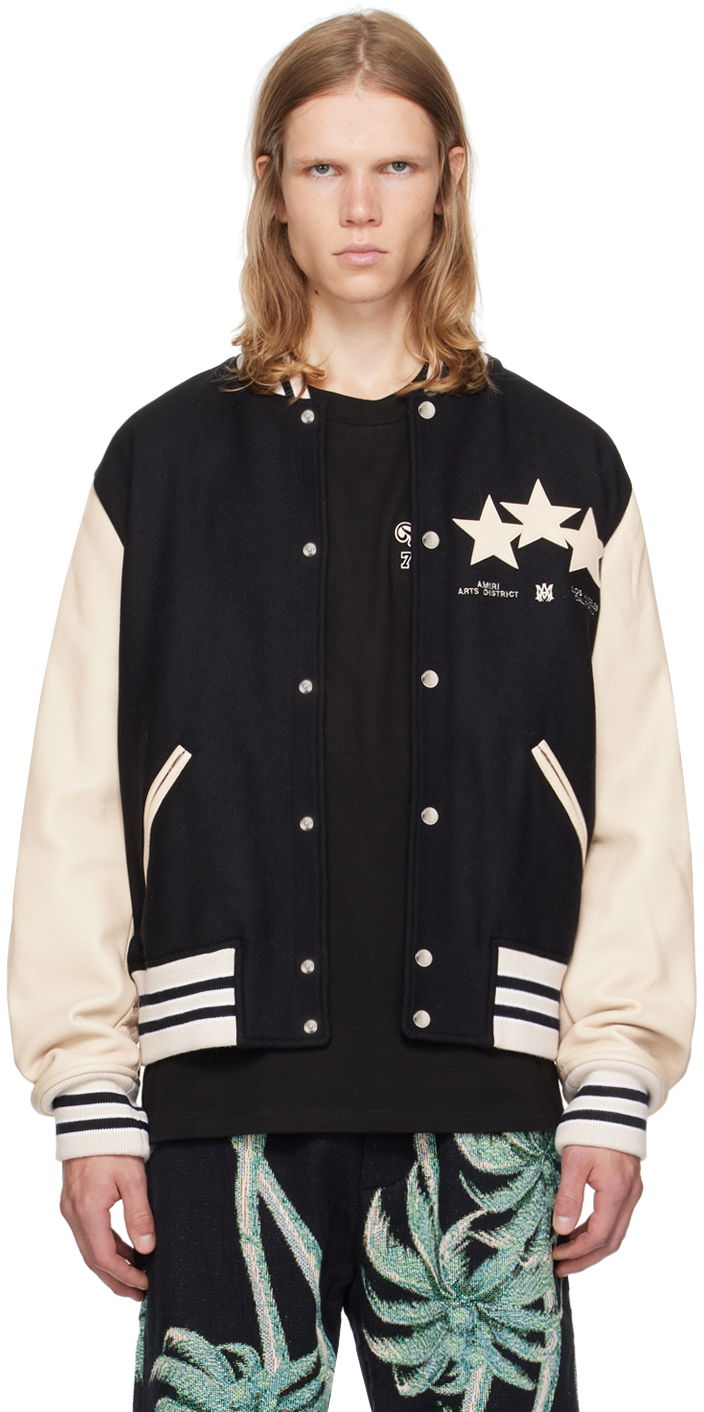 Яке бомбър AMIRI Stars Bomber Jacket Черно | AMOUBB1004, 0