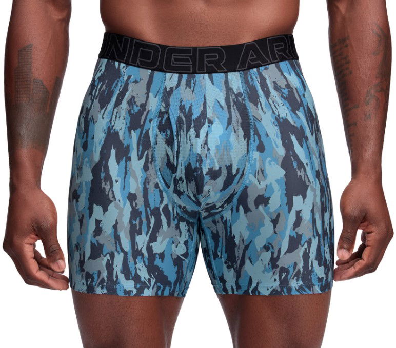 Боксерки Under Armour Under Armour UA Performance Tech Print 6-Inch Boxer Briefs Синьо | 1383875-494, 1