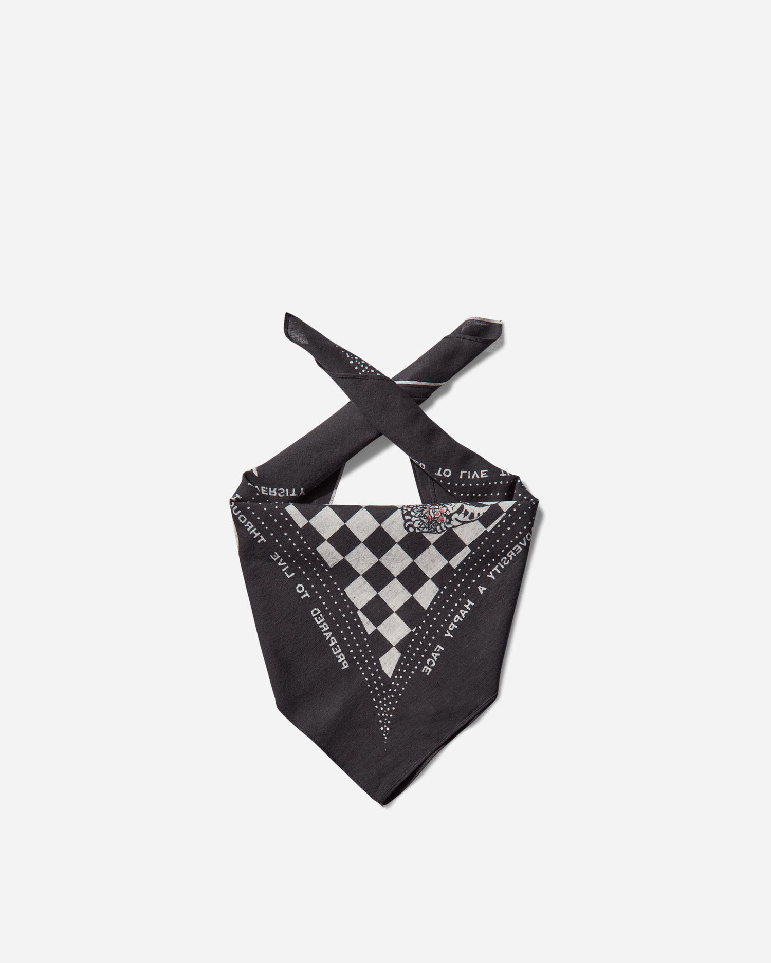 Шал KAPITAL Selvedge Bandana No Woman No Cry Черно | EK-1539BA BLACK, 1