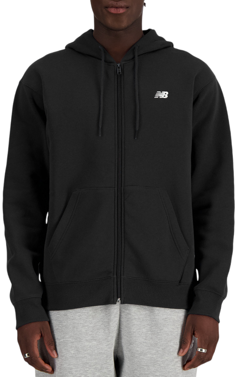 Суитчър New Balance Essentials Fleece Full Zip Hoodie Черно | mj41502-bk, 0
