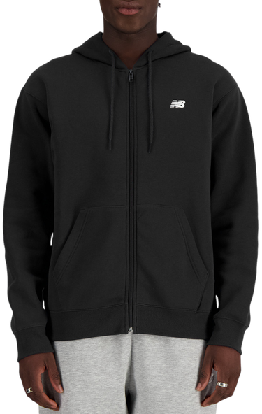 Суитчър New Balance Essentials Fleece Full Zip Hoodie Черно | mj41502-bk, 0
