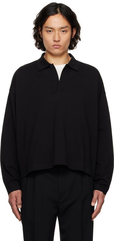 Поло тениска The Row The Row Bryson Cropped Polo Черно | 855-K643, 0