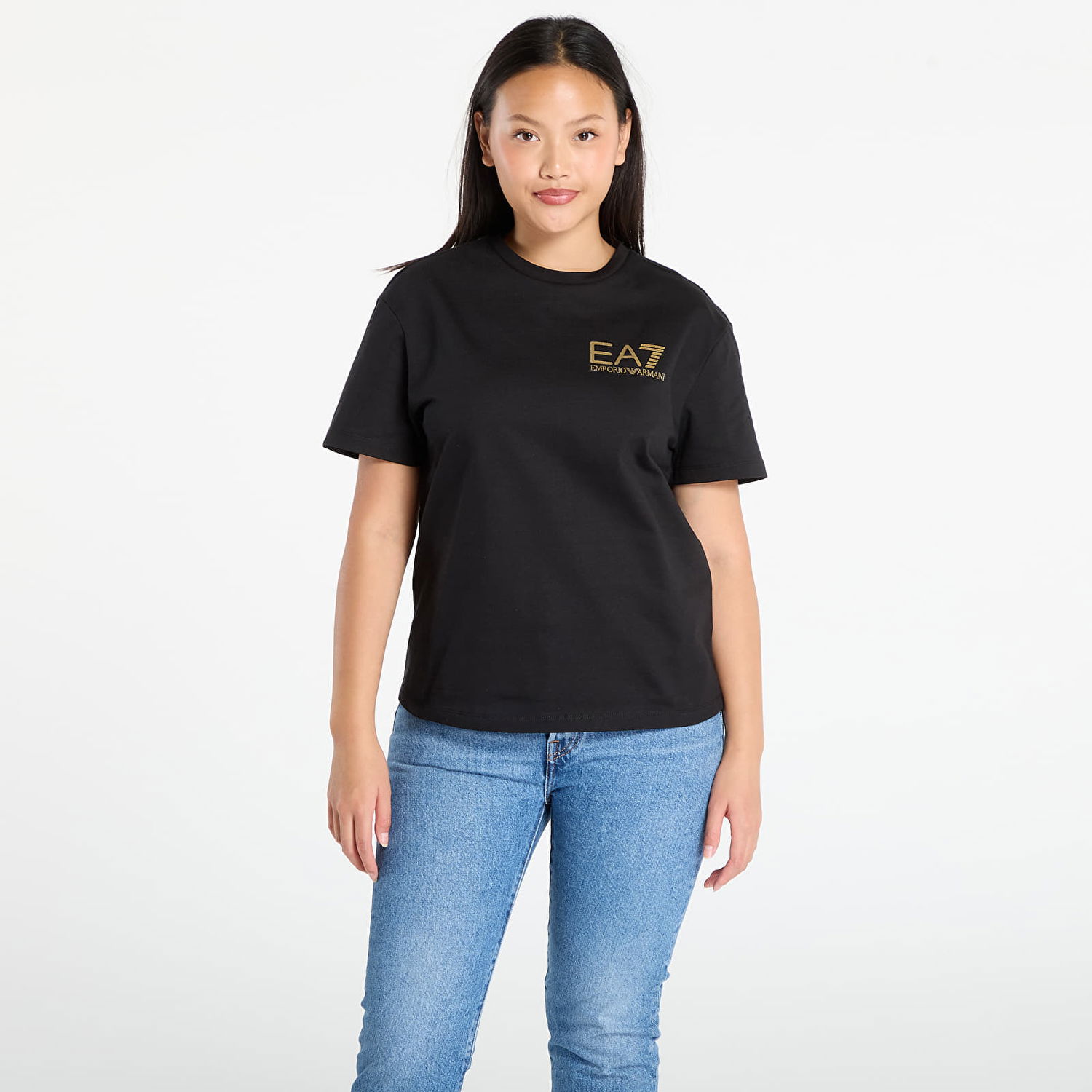 Тениска Emporio Armani EA7 Emporio Armani Train Logo Series T-Shirt Черно | 7W000725AF12957MC004, 0