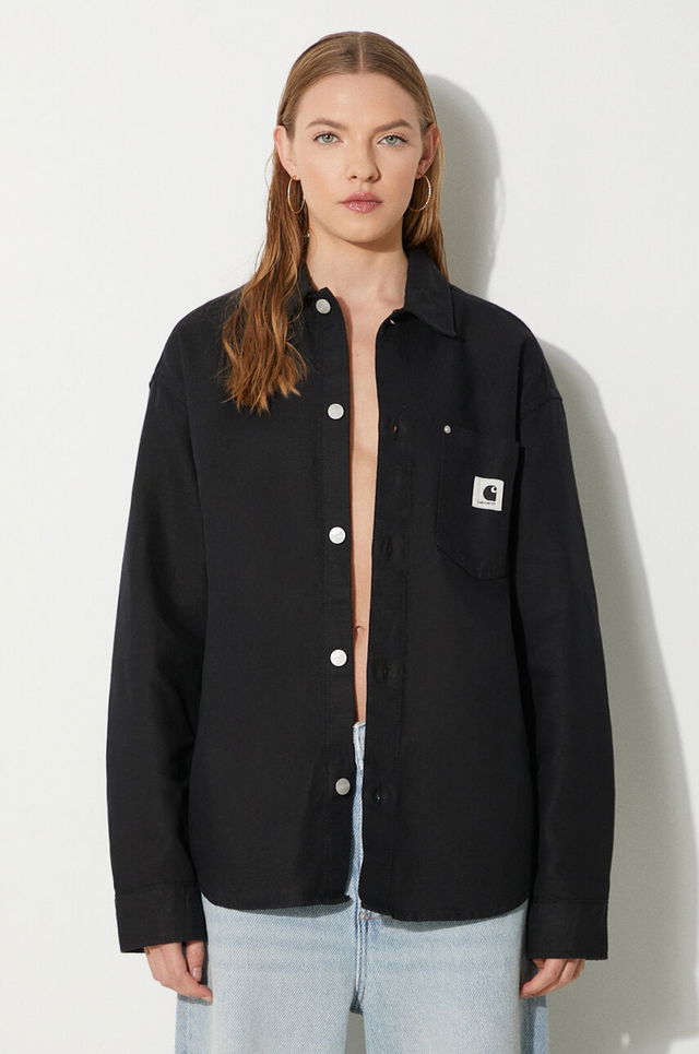 Linen Blend Regular Fit Classic Collar Ethel Shirt Jac