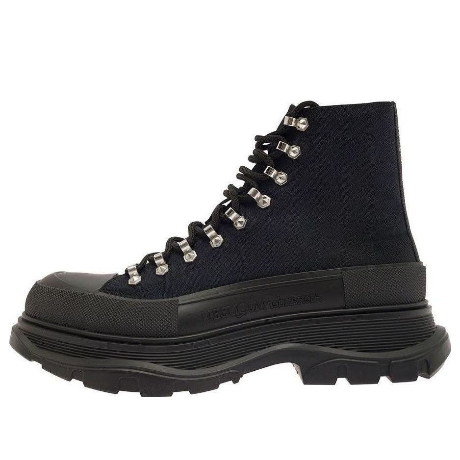 Кецове и обувки Alexander McQueen Trade Slick Lace-up Boots Черно | 735816W4VV11081, 0
