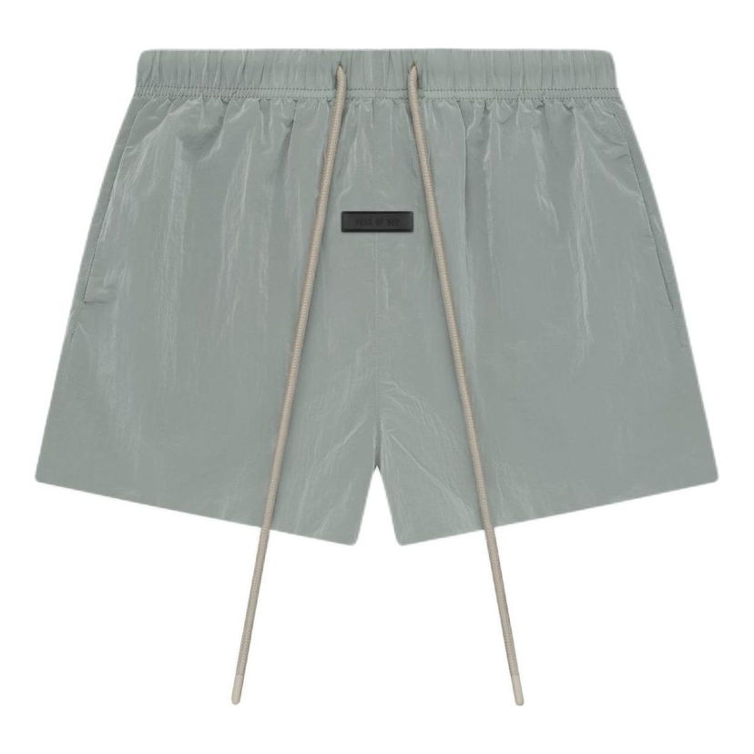 Къси панталони Fear of God Essentials Crinkle Nylon Running Shorts Зелено | 160SP244135F