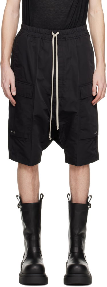 Къси панталони Rick Owens Rick Owens Hollywood Cargo Pods Shorts Черно | RU01E5389 FT, 0