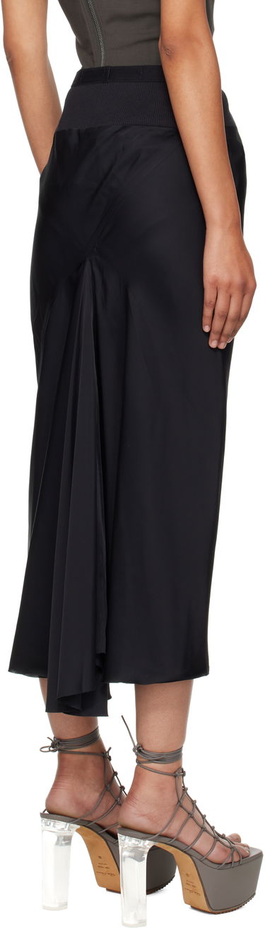 Пола Rick Owens Rick Owens Concordians A-Line Bias Midi Skirt Черно | RP02E4343 SCH, 2