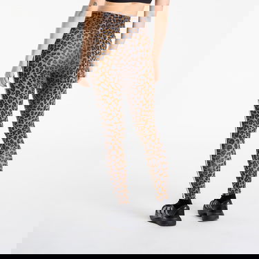 Клинове adidas Performance 3-Stripes Leopard Print Leggings Кафяво | JW7308, 2