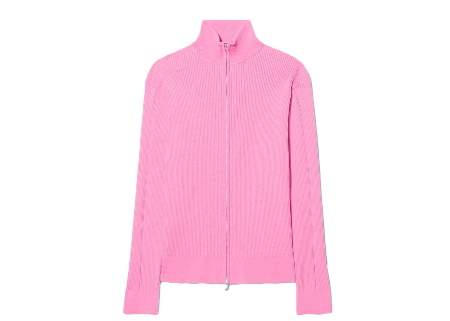 Пуловер Jacquemus Le Gilet Frescu Zip Up Ribbed Розово | 225KN010-2063 430, 0