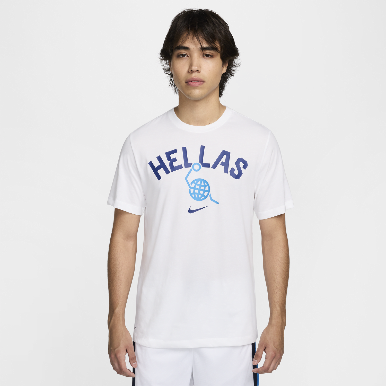 Тениска Nike Greece Basketball Tee Бяло | FQ3670-100, 1