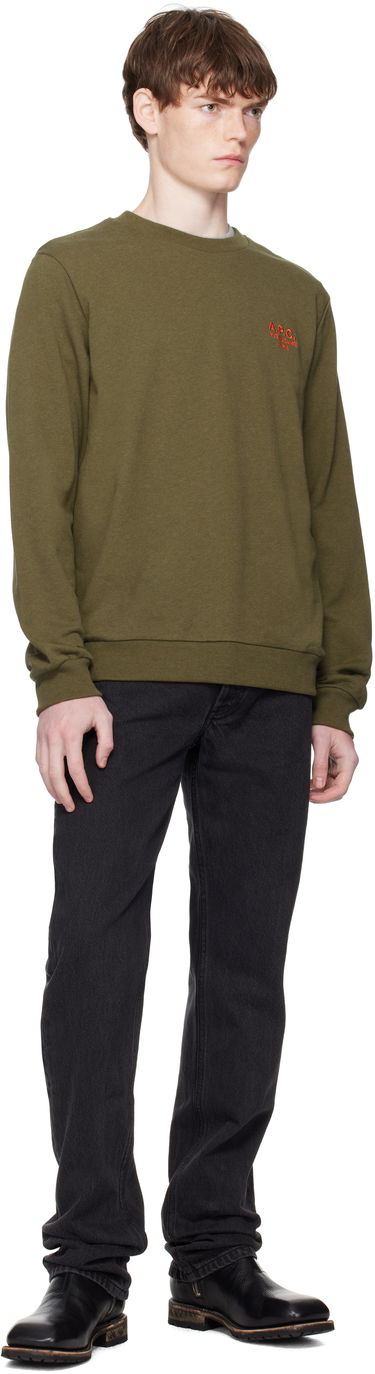 Суитчър A.P.C. A.P.C. Rue Madame Standard Sweatshirt Зелено | COHGR-M27913, 3