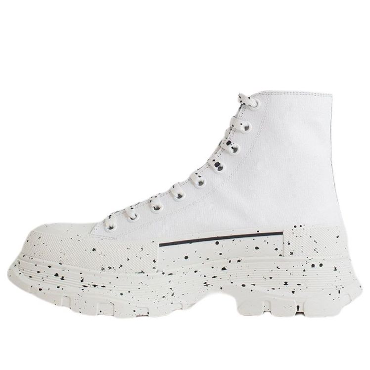 Кецове и обувки Alexander McQueen Alexander McQueen Paint Tread Slick High Бяло | 682413W4MVI9061