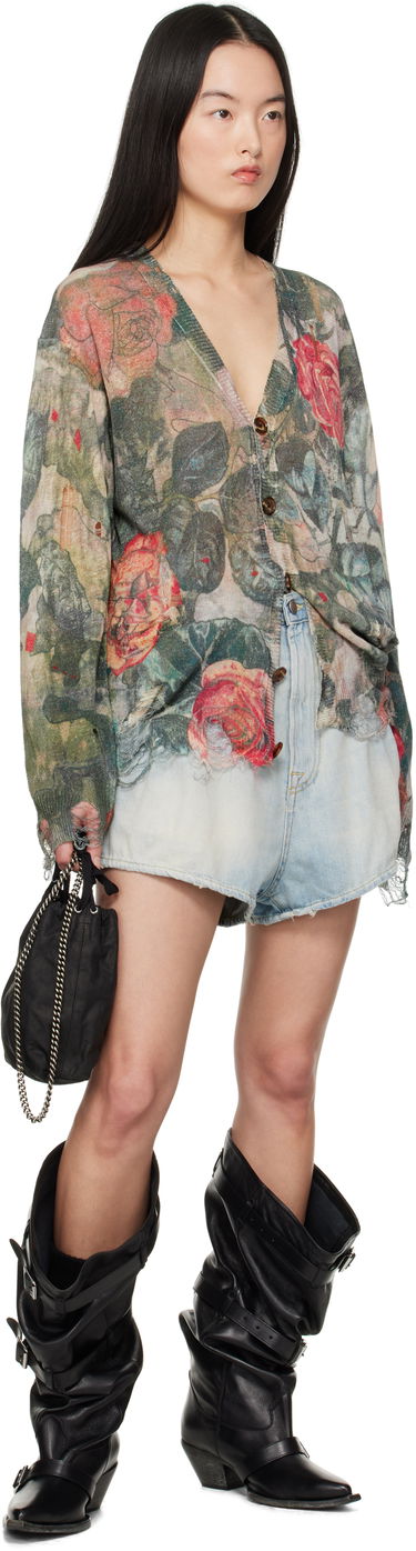 Къси панталони R13 R13 Straight Double Loop Venti Denim Shorts Синьо | R13WD116-D045A, 3