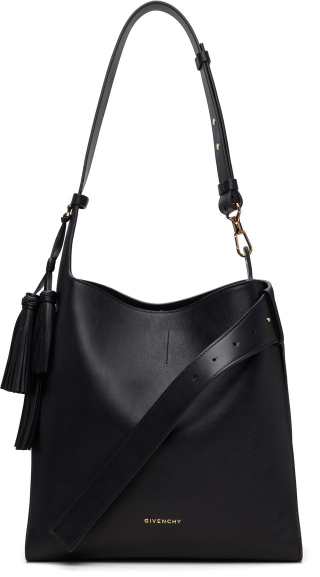 Belted Leather Tote