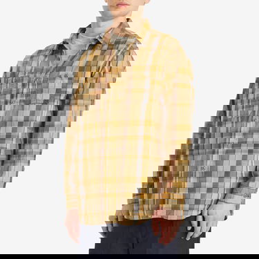 Риза Engineered Garments Engineered Garments Work Shirt Madras Plaid, Large Жълто | QT027-ES066, 2