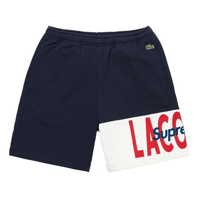 Къси панталони Supreme Panel Sweatshorts Синьо | SUP-FW19-528
