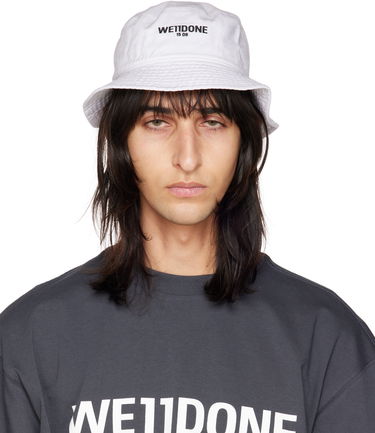 Шапка We11done Logo Bucket Hat Бяло | WD-AH3-22-420-U-WH, 0