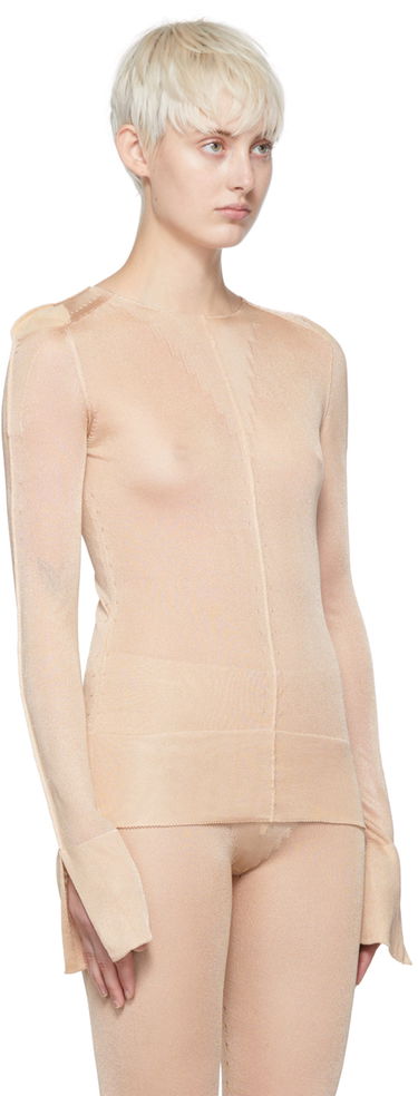 Пуловер Jean Paul Gaultier Jean Paul Gaultier Viscose Fitted Sweater Бежово | 22/05-F-TO015, 1