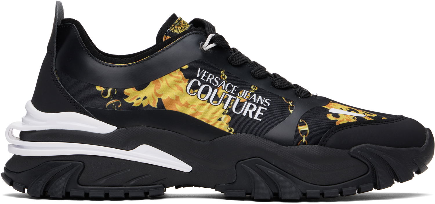 Кецове и обувки Versace Trail Trek Chain Couture Черно | E77YA3SIB_EZS891, 0