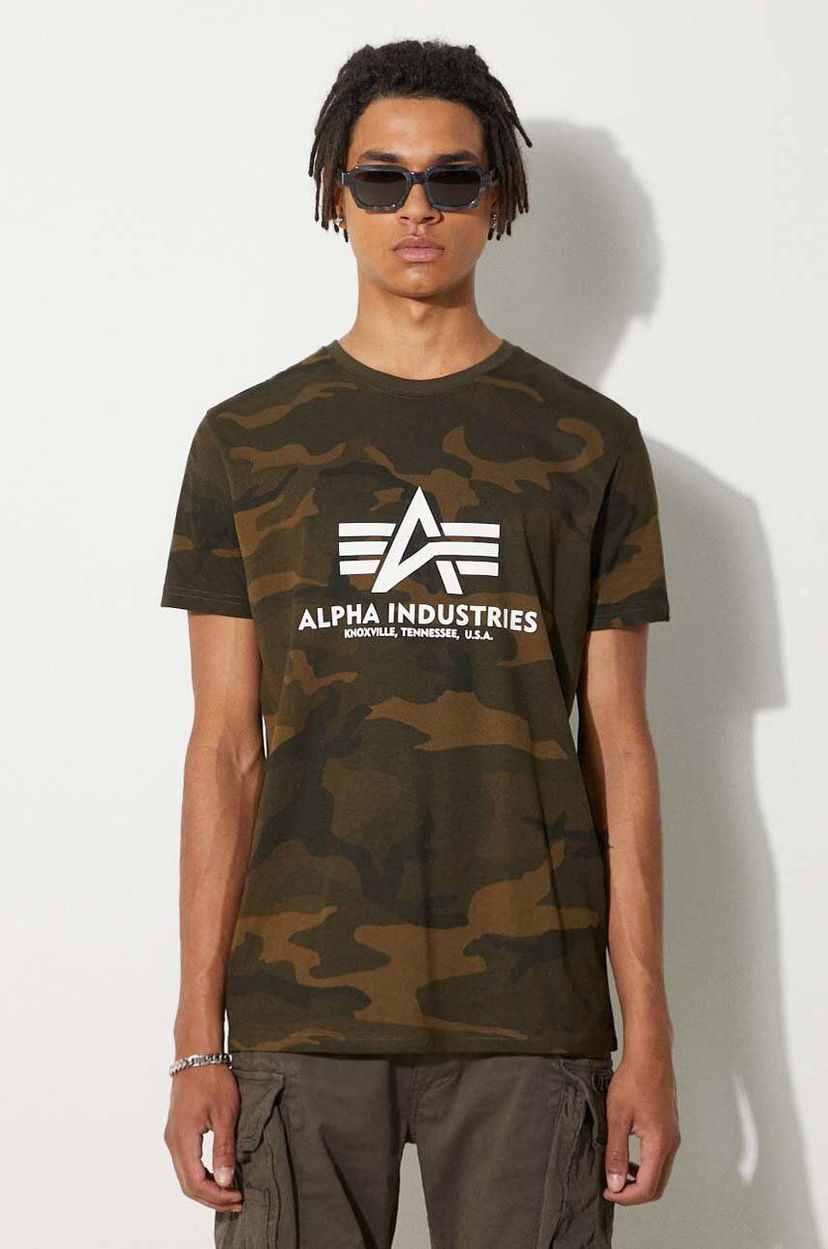 Тениска Alpha Industries Basic T-Shirt Зелено | 100501C.239