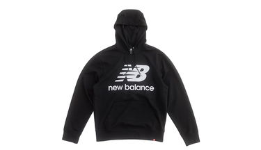 Суитчър New Balance Essentials Pullover Hoodie Черно | MT03558BK, 1