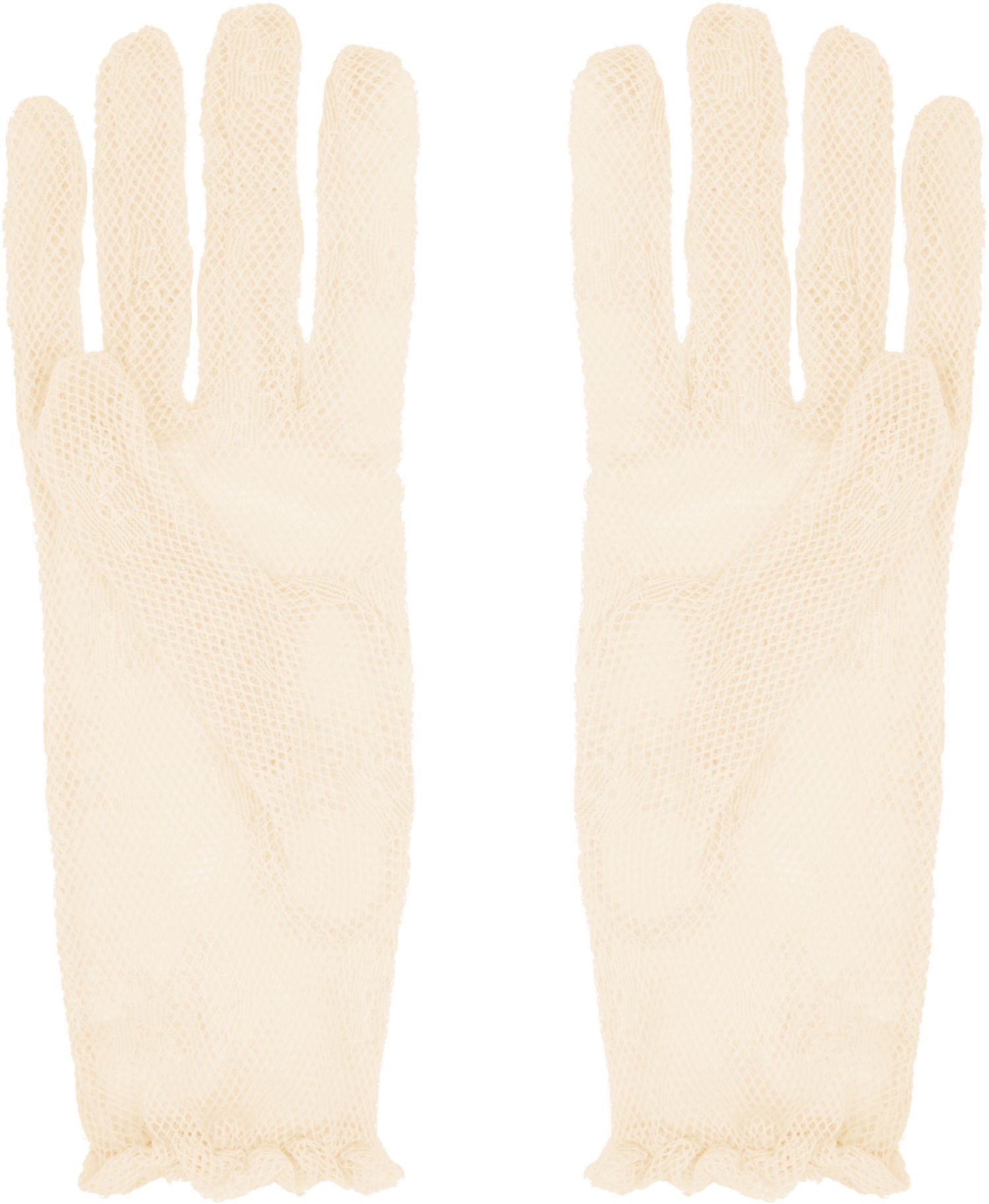 Ръкавици Valentino Valentino Garavani VLogo Signature Lace Gloves Бежово | 6W0GD00HPNN, 1