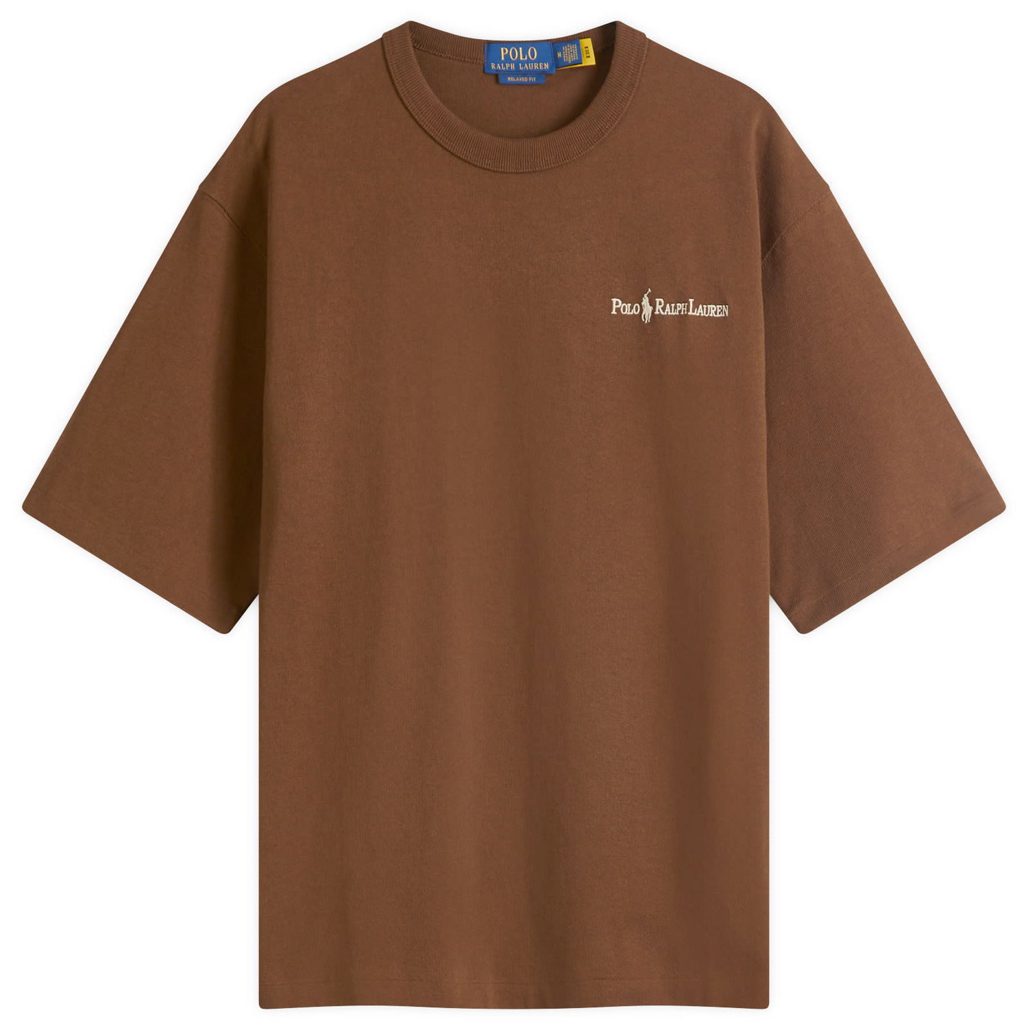 Тениска Polo by Ralph Lauren Relaxed Fit Embroidered Logo T-Shirt Кафяво | 710961137002, 0