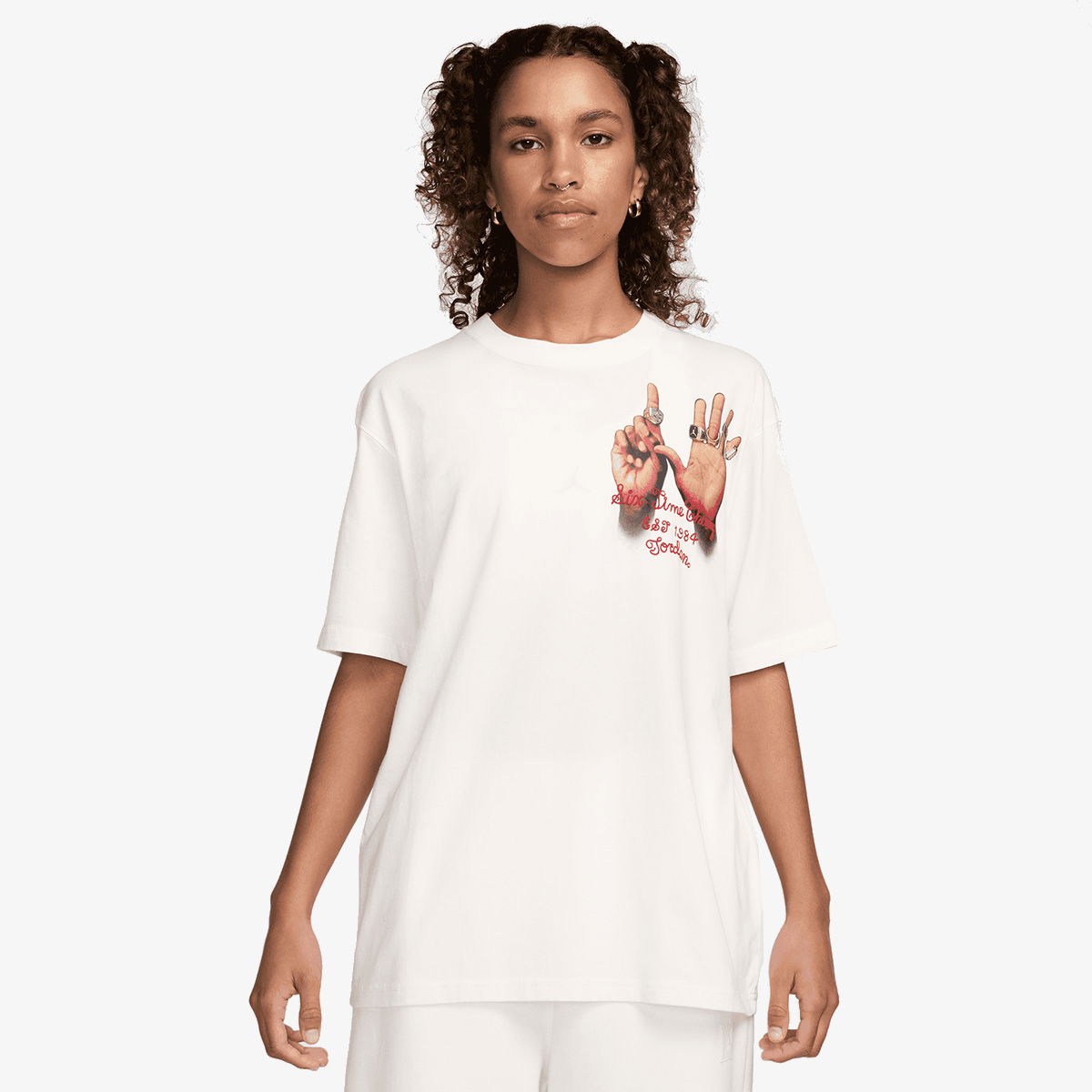 Тениска Nike Jordan Graphic T-Shirt Бяло | HM7275-133, 0