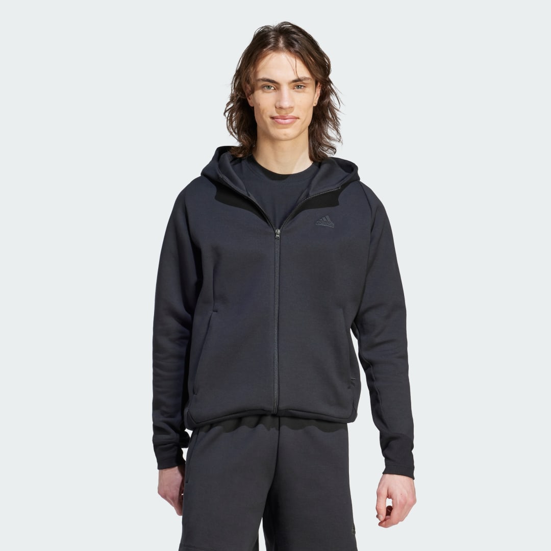 Суитчър adidas Originals Z.N.E. Premium Full-Zip Hooded Черно | IN5089, 0