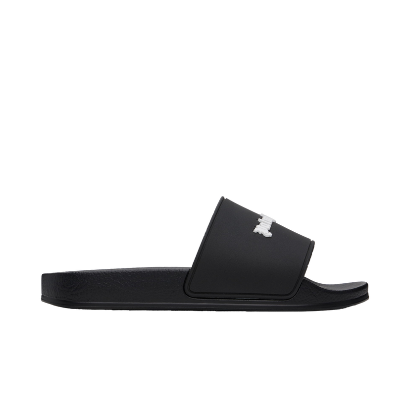 Кецове и обувки Palm Angels Classic Logo Pool Slides Черно | PMIC010C99MAT0011001