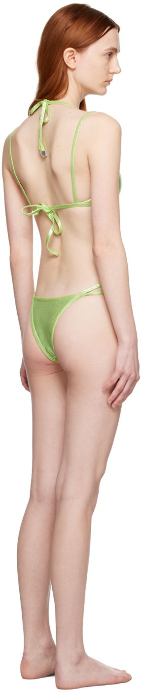 Бански The Attico Attico Double Strap Bikini Зелено | 233WBB62 PA32, 2