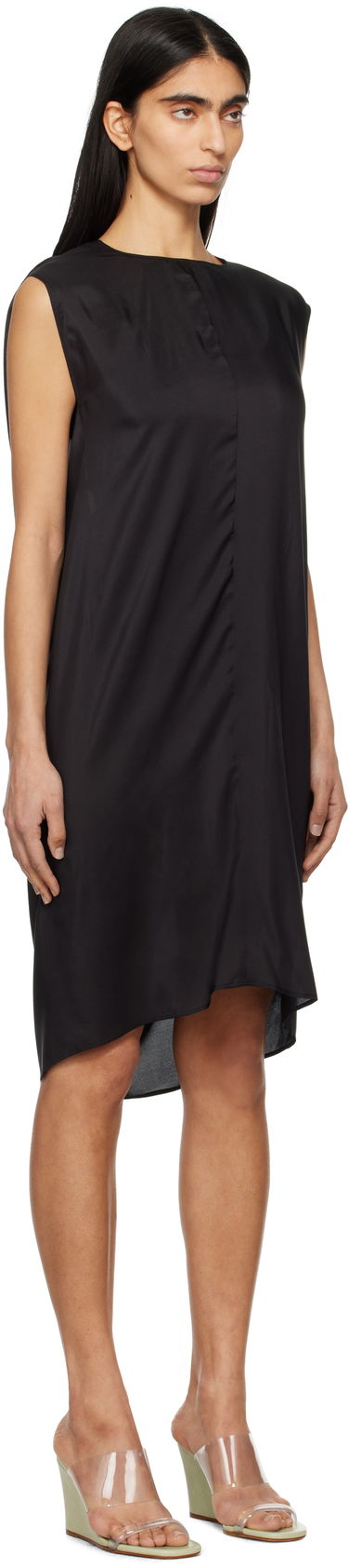 Pокля Maison Margiela MM6 Maison Margiela Silk Shift Midi Dress Черно | S52DA0064 M35244, 1