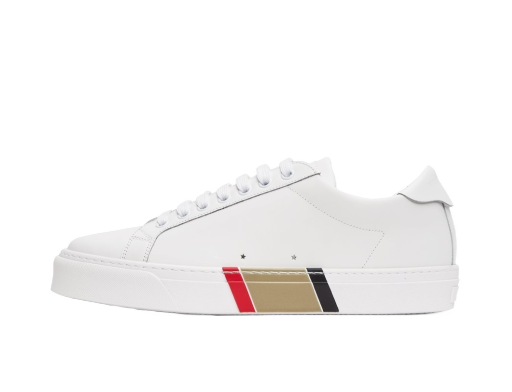 Кецове и обувки Burberry Bio-Based Striped Sole Sneakers 'White' Бяло | 8043200