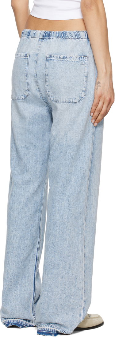 Дънки rag & bone rag & bone Logan Ultra Featherweight Wide-Leg Jeans Синьо | WDD25S7009UFKI, 2