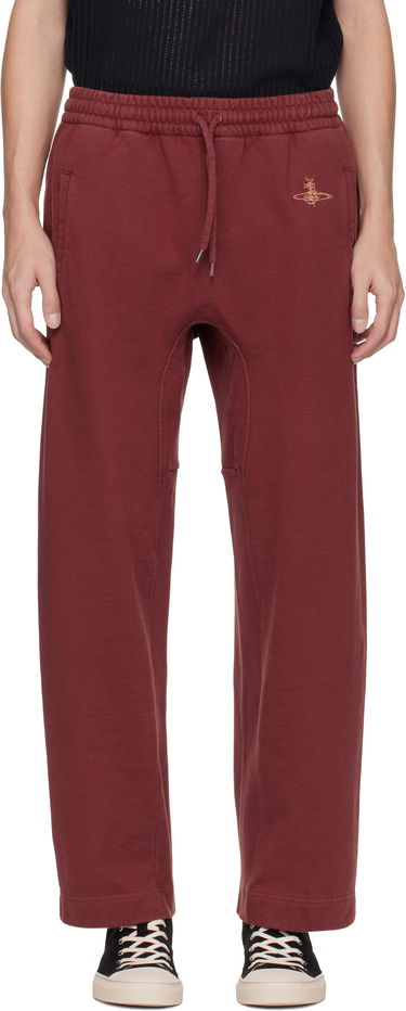 Спортни панталони Vivienne Westwood Ember Relaxed-Fit Drawstring Sweatpants Бургунди | 3J010016-J00A4-, 0