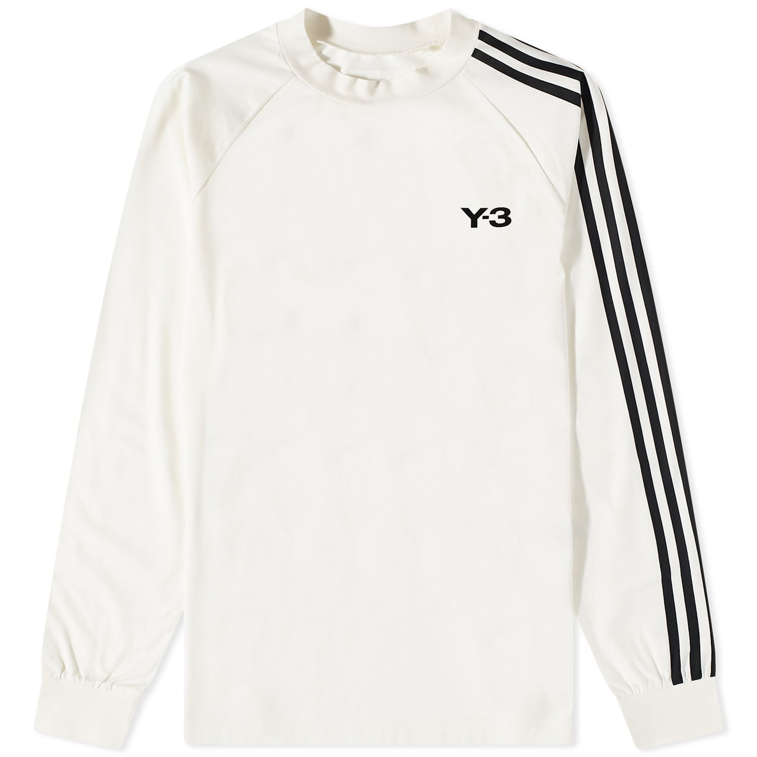 Тениска Y-3 3 Stripe Long Sleeve Tee Бяло | IA1421, 0