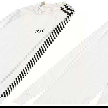 Тениска Y-3 3 Stripe Long Sleeve Tee Бяло | IA1421, 0