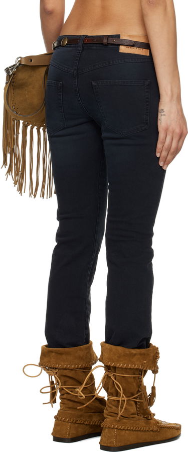 Дънки ISABEL MARANT Isabel Marant Vanel Lace-Up Jeans Черно | PA0544FB-C2H02I, 2