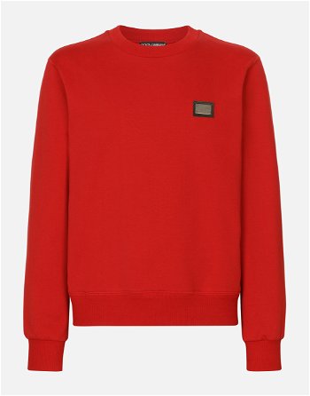Dolce & Gabbana Jersey Sweatshirt With Branded Tag G9ABJTG7F2GR2254