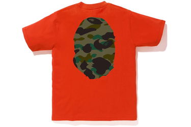 Тениска BAPE 1st Camo Big Ape Head Tee Червено | 001TEF801015X-ORG, 1