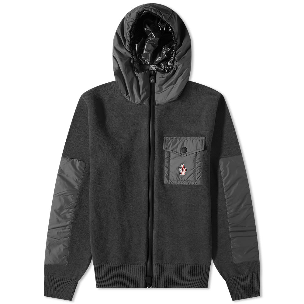 Яке Moncler Grenoble Nylon Pocket Knit Jacket Черно | 9B000-07-A9462-999, 0