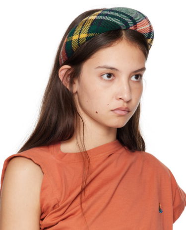 Шапка Vivienne Westwood Vivienne Westwood Recycled Wool Plaid Headband Многоцветен | 8102001F-W00XC-, 1