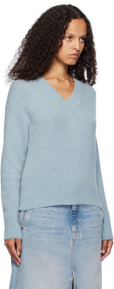 Пуловер Max Mara Weekend Max Mara Visita V-Neck Sweater Синьо | 2425366102600 MM12053, 1