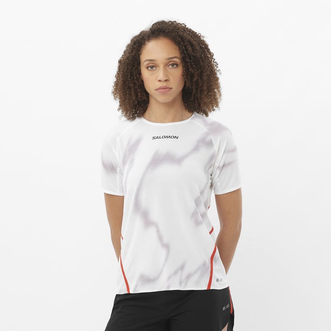 Тениска Salomon S/Lab Speed T-Shirt Бяло | LC2695200, 0