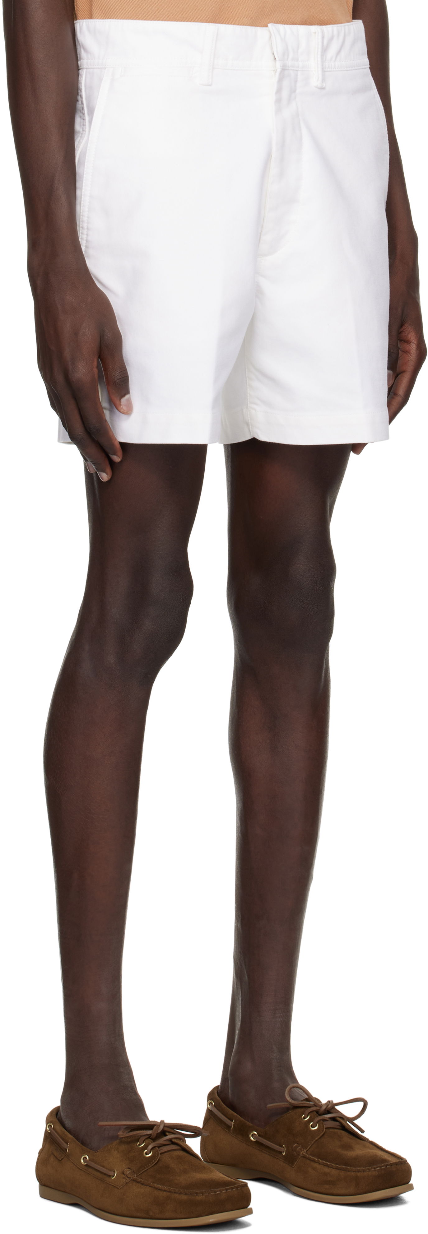 Къси панталони Tom Ford TOM FORD Cotton Satin Tailored Shorts Бяло | SSL002-FMC171S25, 1