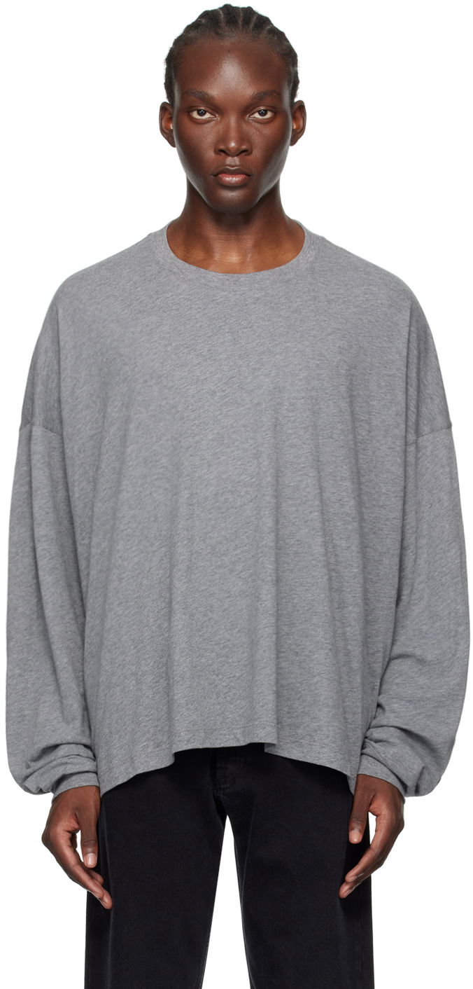 Тениска The Row Long Sleeve T-Shirt Сиво | 668-K572