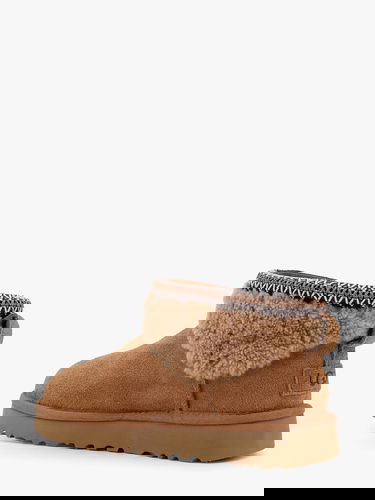 Кецове и обувки UGG Classic Ultra Mini Curly Boots Кафяво | 1158263CHE, 2